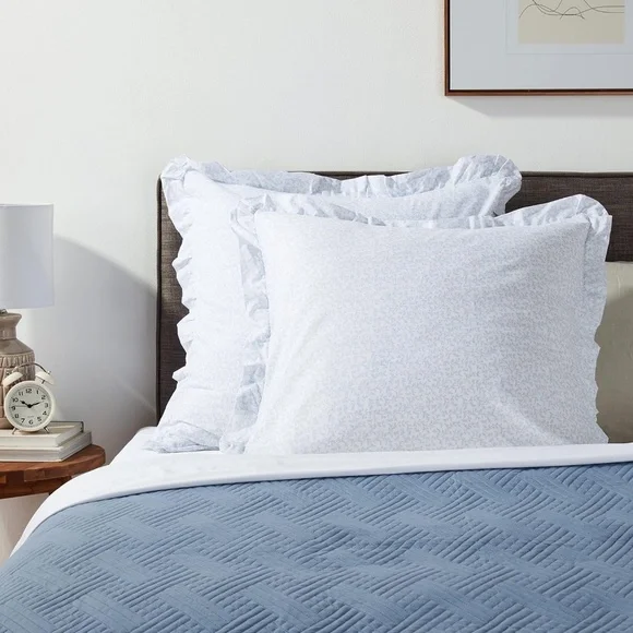 Laura Ashley Euro Chloe Sham Set Blue - Picture 2 of 2